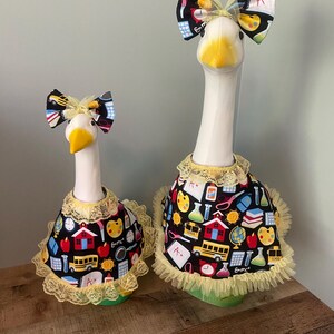 Back to School Goose Dress, Goose Outfit, Porch Goose