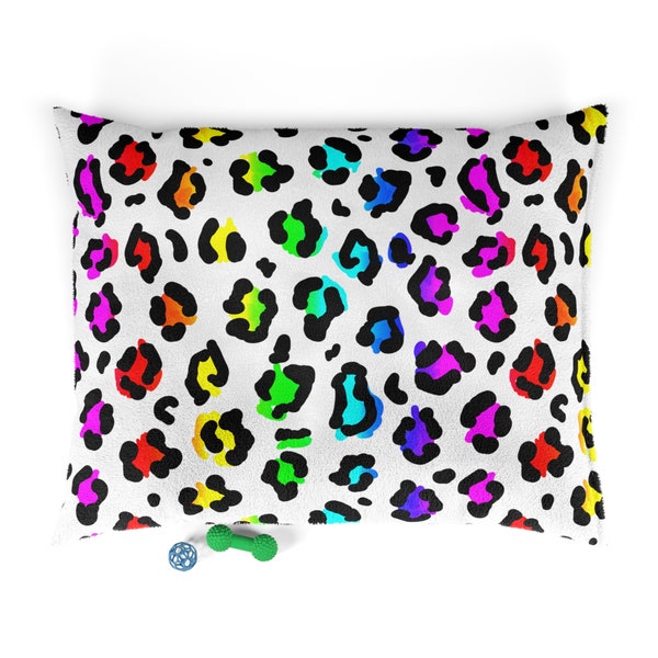 Rainbow Leopard Pet Bed