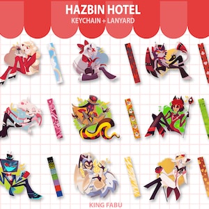 HAZBIN HOTEL Keychain + Lanyard