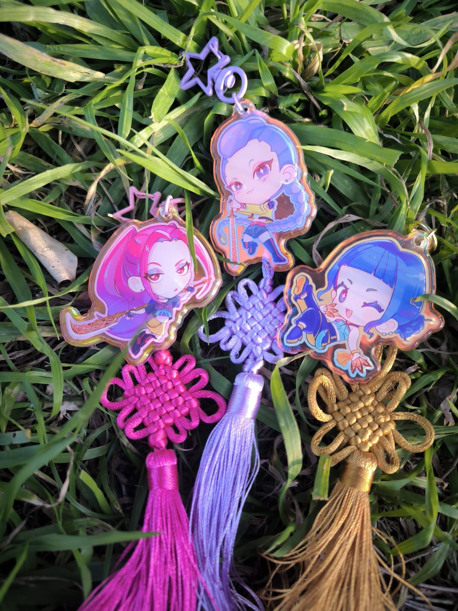 Huntrix / Kpop Demon Hunters Keychains + Norigae - Etsy