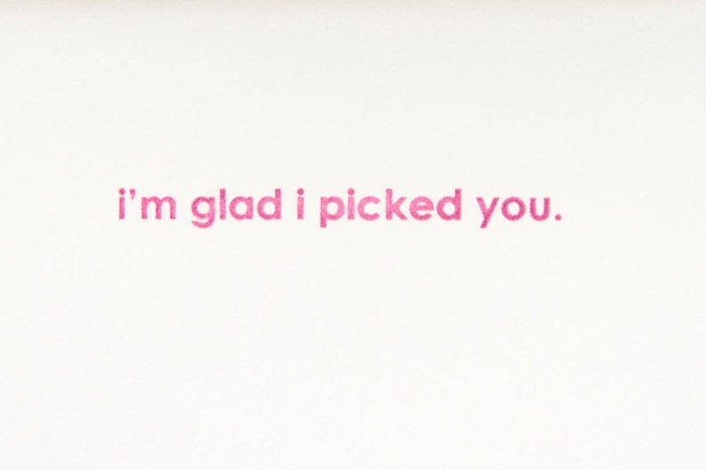 Guitar Pick Lesbian Love Card, pink loves pink, glad I picked you Bild 2