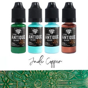 JADE COPPER - Antique Patina Effects Kit - Permanent Multi-Surface Glaze