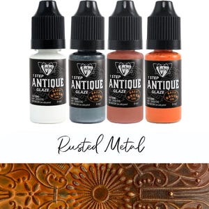 RUSTED METAL - Antique Patina Effects Kit - Permanent Multi-Surface Glaze