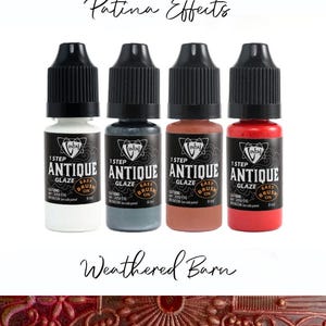 WEATHERED BARN - Antique Patina Effects Kit - Permanent Multi-Surface Glaze