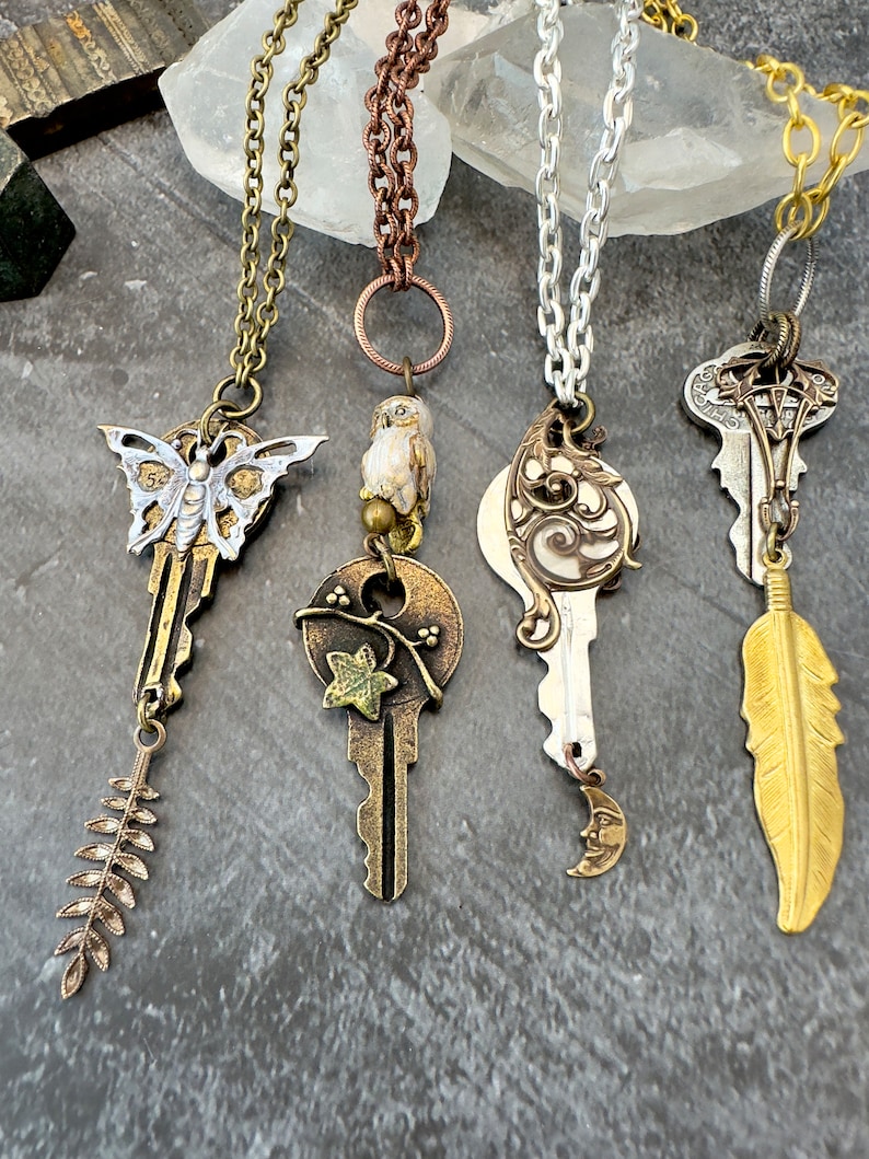 FRIENDSHIP Keys Necklace DIY Kit reflection Etsy