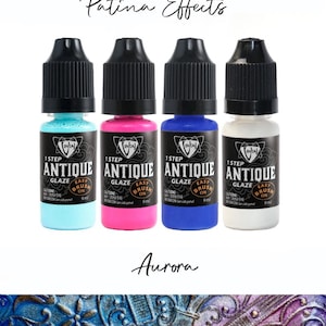AURORA - Antique Patina Effects Kit - Permanent Multi-Surface Glaze