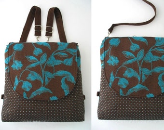 backpack bag converts to crossbody bag ,messenger backpack, convertible backpack purse, zipper bag, fit ipad