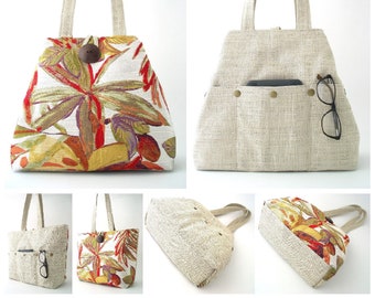 eco friendly bag, fabric shoulder bag, tropical tote bag, vegan handbags for women, hobo bag ,laptop bag, extra large bag, ready to ship