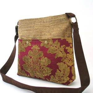 Crossbody Bag for Women, boho shoulder bag, velvet bag, retro purse, hobo bag, casual bag, minimalist bag, gift for her, ready to ship