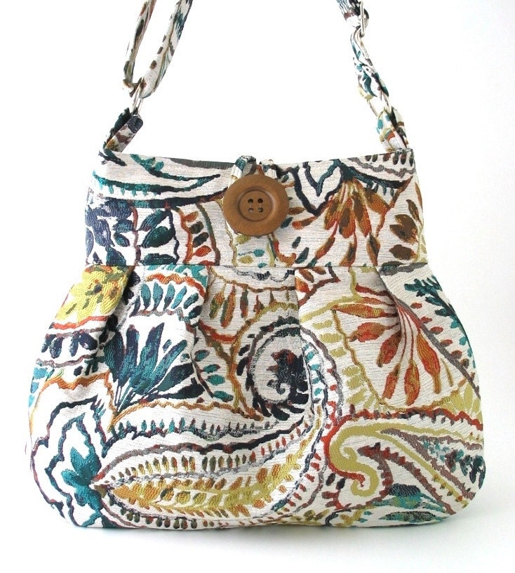 Womens Shoulder Bag Crossbody Messenger Bag Paisley Purse Etsy