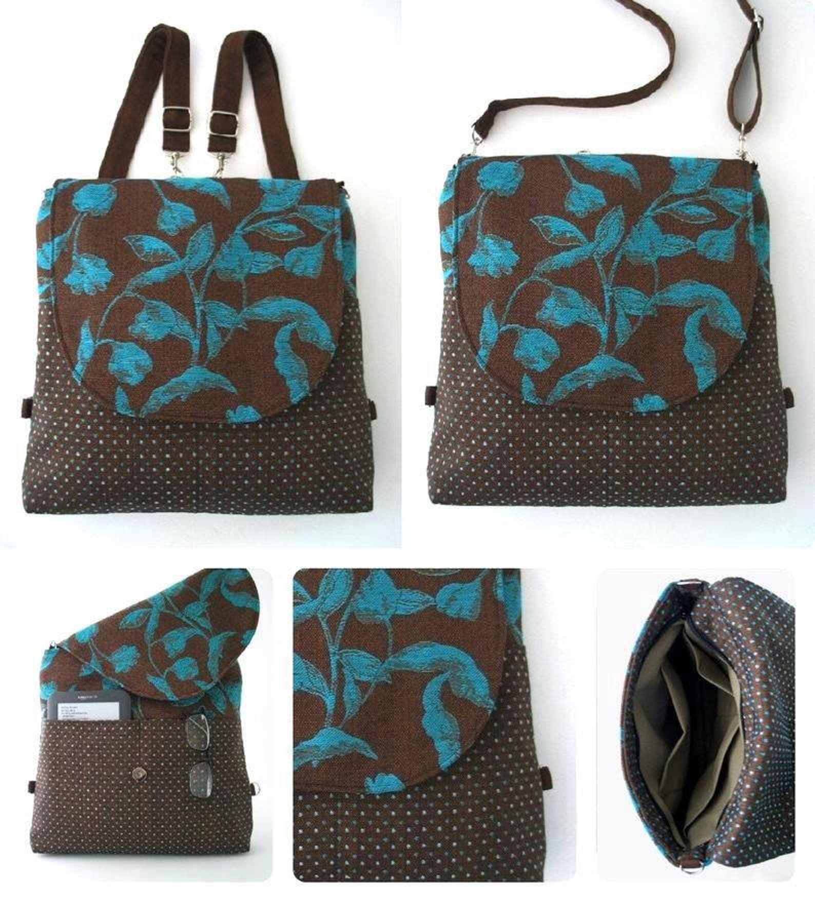 Backpack Bag Converts to Crossbody Bag messenger Backpack Etsy