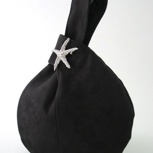 small black evening bag