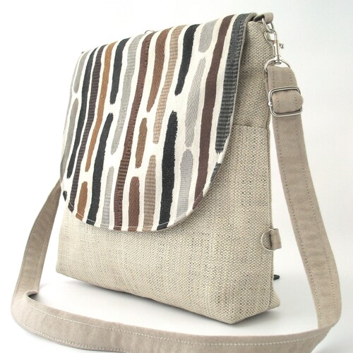 Backpack purse, messenger crossbody bag ,convertible bag, fabric purse, shoulder handbag, zipper shops bag, fit ipad, tapestry bag