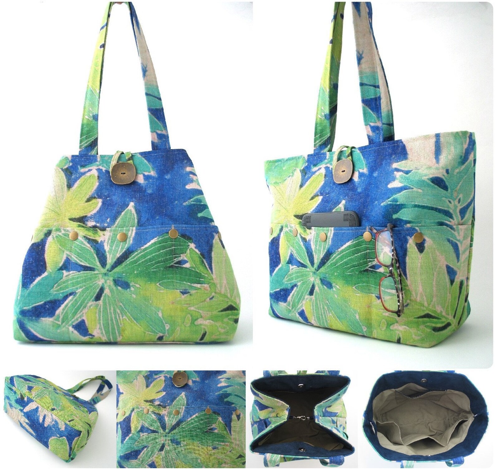 Eco Friendly Bag Fabric Shoulder Bag Vegan Handbags for - Etsy