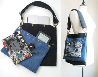 graffiti crossbody tote bag, crossbody messenger bag, laptop bag, womens messenger bag, book bag, school bag, travel bag, crossbody handbag