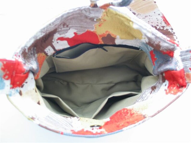 Crossbody Tote Bag Messenger Bag Fabric Handbag Blue Etsy