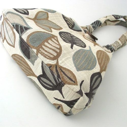 Fabric handbag, teacher tote bag converts to hobo bag, vegan shoulder bag, tapestry bag, gift for her, book bags for women, ready shops to ship