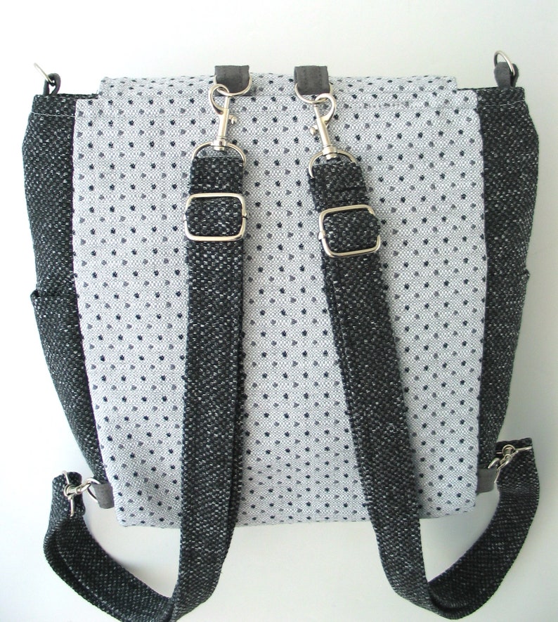 Purse Backpack Converts to Crossbody Messenger Bag Shoulder Etsy