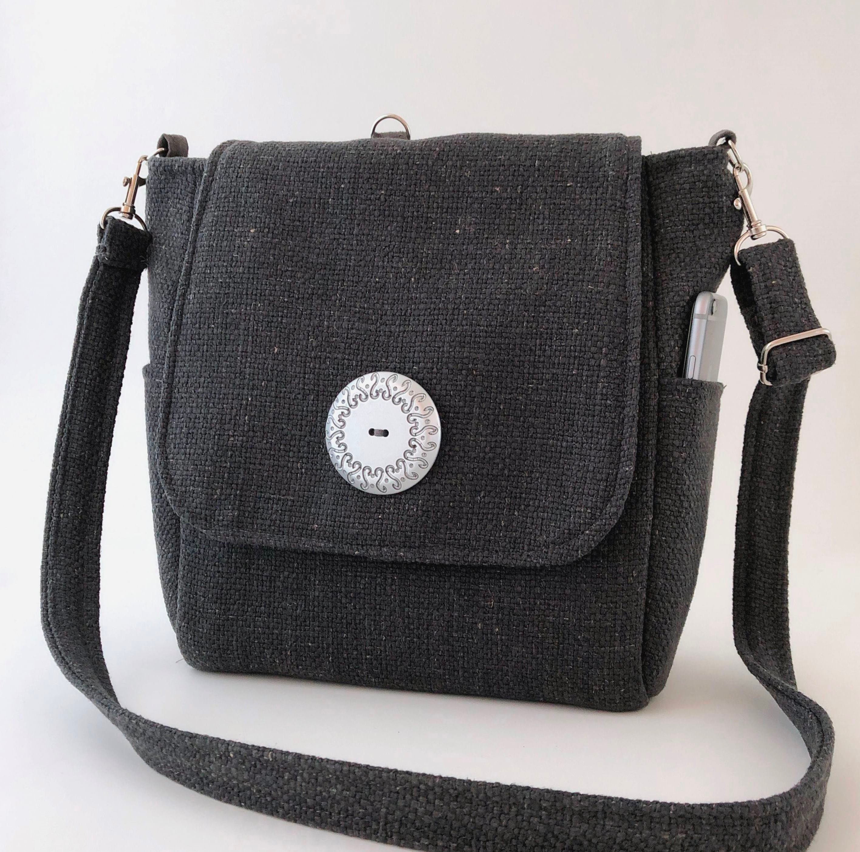 Gray messenger bag converts to backpack grey crossbody bag Etsy
