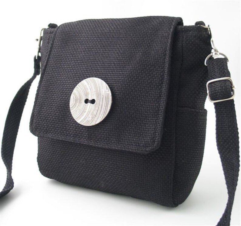 vegan black crossbody bag