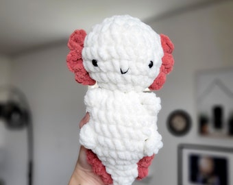 Crochet Axolotl Amigurumi Plushie Stuffed Animal Toy Gift