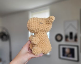 Crochet Cabybara Amigurumi Plushie Stuffed Animal Toy Handmade