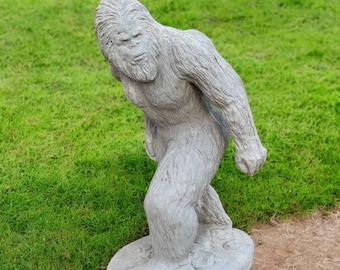 Standing bigfoot statue | Concrete bigfoot man 24" | Outdoor bigfoot figurine | Garden Decorations | Outdoor Sculpture