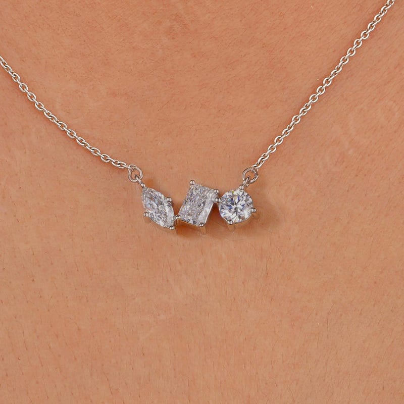 Diamond triple necklace Etsy.de