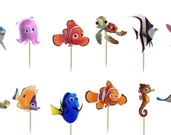 Finding Nemo Cupcake Toppers 12pc, 24pc, 36pc