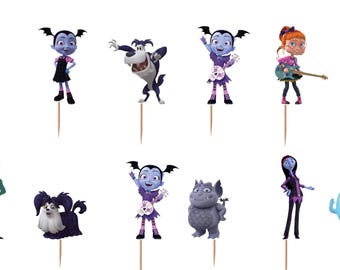 Vampirina Cupcake Toppers 12pc, 24pc, 36pc
