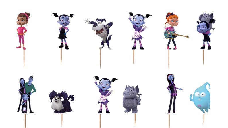 Vampirina Cupcake Toppers 12pc, 24pc, 36pc bild 1