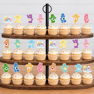 Care Bears Cupcake Toppers 12pc, 24pc, 36pc Care Bears 24pc