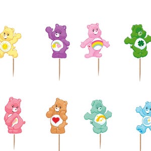 Care Bears Cupcake Toppers 12pc, 24pc, 36pc image 1
