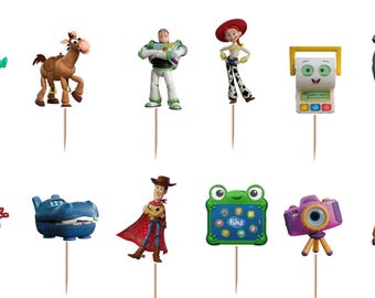 Toy Story 5 Cupcake Toppers 12pc, 24pc, 36pc