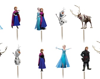 Frozen Cupcake Toppers 12pc, 24pc, 36pc