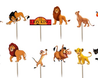 The Lion King Cupcake Toppers 12pc, 24pc, 36pc
