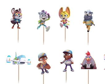 Creature Cases Cupcake Toppers 12pc, 24pc, 36pc