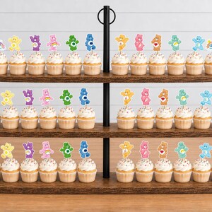 Care Bears Cupcake Toppers 12pc, 24pc, 36pc Care Bears 36pc