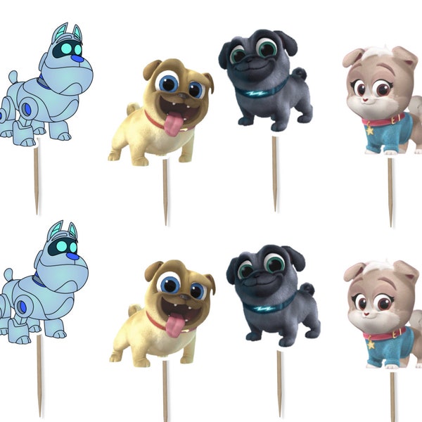 Puppy Dog Pals Cupcake Toppers 12pc, 24pc, 36pc