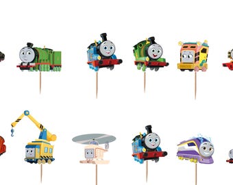 Thomas the Train Cupcake Toppers 12pc, 24pc, 36pc