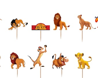 The Lion King Cupcake Toppers 12pc, 24pc, 36pc