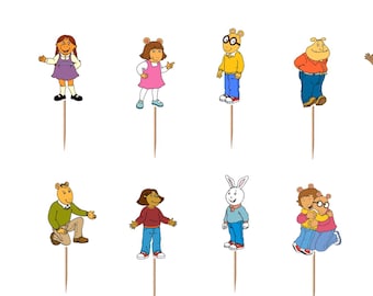 Arthur Cupcake Toppers 12pc, 24pc, 36pc