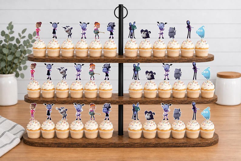 Vampirina Cupcake Toppers 12pc, 24pc, 36pc Vampirina 36pc