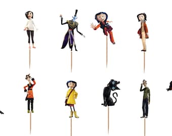 Coraline Cupcake Toppers 12pc, 24pc, 36pc