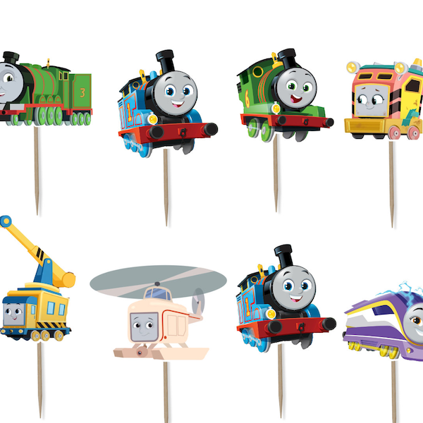 Thomas the Train Cupcake Toppers 12pc, 24pc, 36pc