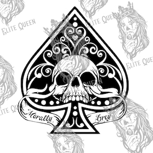 Calavera de Espada - Moralmente Gris - Romance Oscuro PNG (Descarga Digital)