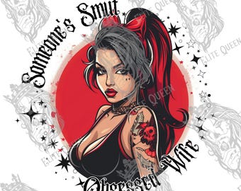 Someone's Smut Obsessed Wife, tshirt design, Smut png