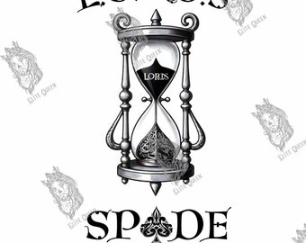 Lords Spade Hourglass SVG: Carnage Ritual Madness Sinner (Digital Download)