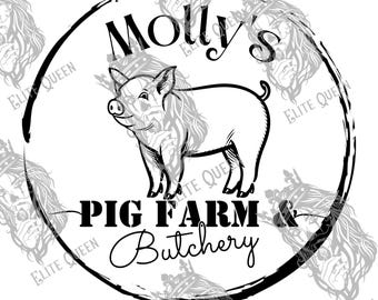 Molly's Pig Farm, Svg, png, jpeg, Where's Molly, Haunting Adeline, For Personal Use Only