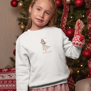 Team Clara Nutcracker Christmas Ballet Dancer Girls Youth Sweatshirt